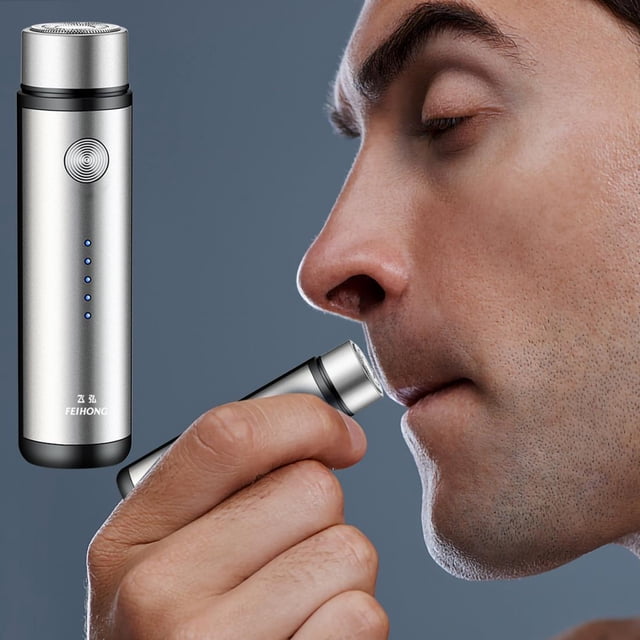 Daisyyozoid Wholesale Mini Rasoir Électrique Portable - Rasoir de Sécurité Rechargeable USB avec Tondeuse Compacte Étanche Sans Fil à Charge Rapide pour Moustache Nasale, Utilisation Humide et Sèche