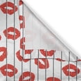 thumbnail image 5 of Ambesonne Glamour Grommet Curtain, Woman Lips Love Behind Bars, 50" x 108", Scarlet White and Grey, 5 of 6