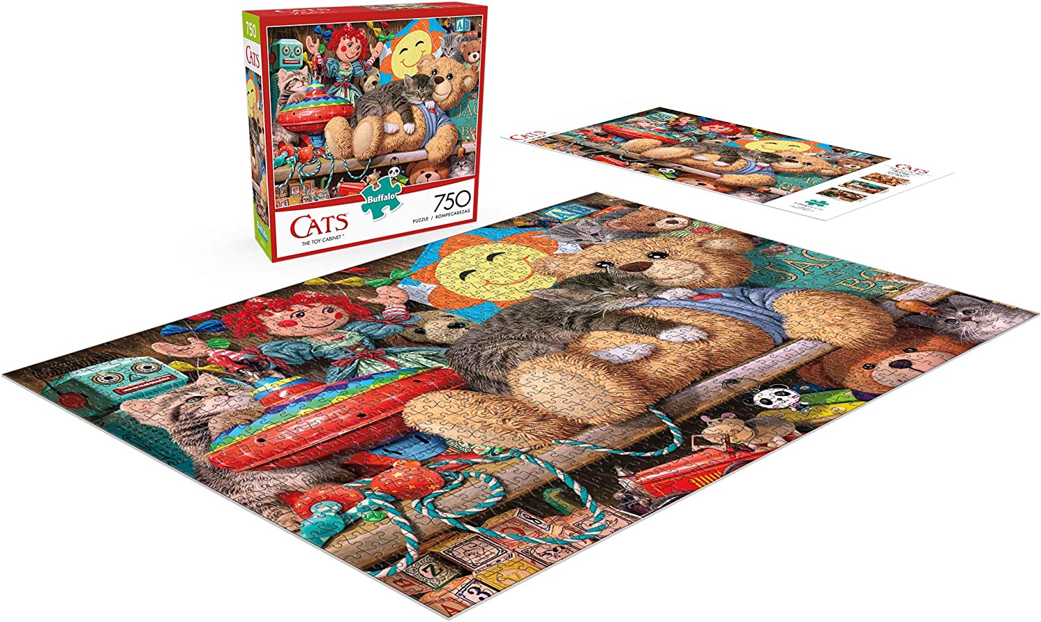 Buffalo Games - Cats Series - The Toy Cabinet - 750 Piece Jigsaw Puzzle