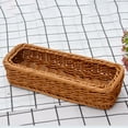 thumbnail image 5 of Eease Rattan Flatware Tray Kitchen Drawer Organizer - 2pcs Brown, 5 of 6