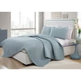 thumbnail image 1 of VCNY Home Nina Bedding Collection Luxury Premium Ultra Soft Quilt Coverlet, Comfortable 3 Piece Set, Modern Geometric Design For Home Hotel Decor, Full/Queen, Blue, 1 of 4