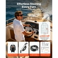 thumbnail image 2 of KFFKFF Hydraulic Steering Kit for Marine Boats, Compatible with 200 HP Engines, Includes Helm Pump with 6.9 MPa/1000 psi Pressure, Two-Way Lock Cylinder, and Durable 26ft Hoses, 2 of 9
