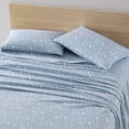 thumbnail image 5 of Eddie Bauer Birch Forest Blue Cotton Flannel 4 Piece Sheet Set, King, 5 of 6