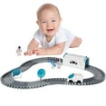 thumbnail image 1 of 127Pcs Space Railway Track Car Astronaut Car Track Set Durable Space Toy Space Astronaut Splicing Rail Car Reusable Premium Space Theme Car Race Track Toy for Children Gift Birthday, 1 of 8