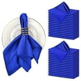 thumbnail image 2 of NUZYZ Dinner Napkin Satin Anti-wrinkle Surface Solid Color Washable Seamless Royal Shine Glamor Table Decor for Hotel Restaurant Dining Banquet Wedding Luxurious Party Napkins,Champagne, 2 of 8