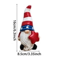 thumbnail image 2 of Outdor Figurines de Lutins Patriotiques Décorations du 4 Juillet 3 Pcs Lutins en Résine Rouges Blancs Bleus Statues de Lutins pour la Fête de l'Indépendance Jour du Souvenir Jour des Anciens Combattants, 2 of 5