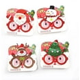 thumbnail image 6 of LINLIN Christmas Glasses, 4 Pieces Glitter Party Glasses Frames Christmas Funny Sunglasses Christmas Party Glasses for Christmas Parties Holiday, 6 of 7