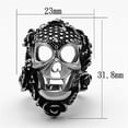 thumbnail image 2 of High polished (no plating) Stainless Steel Ring with Top Grade Crystal in Black Diamond for Unisex Black Diamond Stone Color Style TK1203 Size 10, 2 of 5