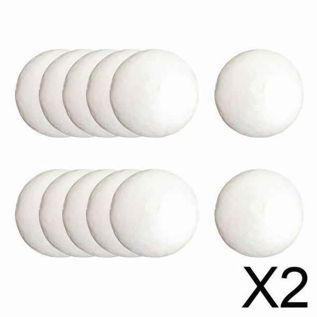Bolas de espuma artesanal,Adornos navideños para manualidades con bolas de goma eva,Dibujo de modelado escolar de adornos para el árbol de Navidad,Bolas decorativas blancas para manualidades