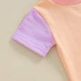 thumbnail image 7 of Bagilaanoe 2pcs Toddler Baby Boy Girl Shorts Set Short Sleeve Contrast Color T Shirt Tops + Shorts 6M 12M 18M 24M 3T Kids Casual Summer Clothes, 7 of 7