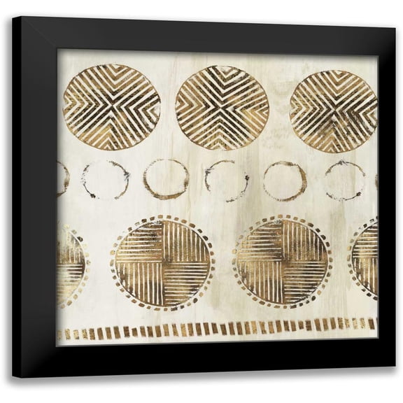 Watts, Eva 12x12 Black Modern Framed Museum Art Print Titled - African Pattern