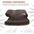 thumbnail image 2 of Flojos Men's Cole2.0 Flip-Flop 11 Dark Brown, 2 of 8