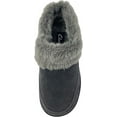 thumbnail image 3 of Clarks Womens Faux Fur Lined Clog Slipper Warm Cozy Indoor Outdoor Plush Slipper (Grey, 11), 3 of 4