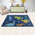 thumbnail image 3 of Coolnut Lightweight Soft Area Rugs 31x20 Inch, Colorful Dinosaurs Floor Mat Doormat for for Rooms Entrance Hardwood Floor Living Room Nursery Rugs, 3 of 6