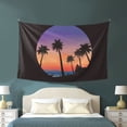 thumbnail image 3 of ZICANCN Beach Nature Coconut Trees Fantasy Wall Decor Tapestry , Room-Bedroom Wall Hangings Tapestry Sunset Sea Tropical,60" X 40", 3 of 9
