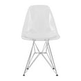 thumbnail image 2 of Cresco Molded Eiffel Side Chair, Set of 4 - Clear, 2 of 7