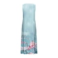 thumbnail image 4 of LSLJS Nouvelle Robe Longue Sans Manches en Coton et Lin à Col Rond Imprimée, Robe d'Été de Plage, 4 of 5