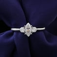 thumbnail image 4 of Oryn Jewelry 14K White Gold Plated Rings - 1.6 Ct Moissanite Marquise Cut Moissanite Rings - Women’s Engagement Promise Ring - 3 Stone Wedding Rings - Everyday Ring for Casual Wear, 4 of 5