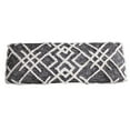 thumbnail image 5 of LR Home Shag Diamond Upholstered Indoor Accent Bench, Black/White, 5 of 9