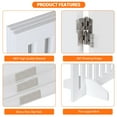 thumbnail image 6 of ZENSTYLE 36 Inch Foldable Pet Fence Home Entryway Doorway Indoor Dog Fence Pet Gate 3 Panels White, 6 of 10