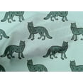 thumbnail image 4 of oneOone Cotton Poplin Fabric Fox Block Print Fabric By The Yard 56 Inch Wide, 4 of 4