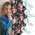 thumbnail image 3 of Blackout Kids Curtains,Pioneer Flower Floral Print Pattern Childrens Insulated Curtains Set Of 2,Bedroom Essentials,Toddler Room Decor 42"x54", 3 of 5