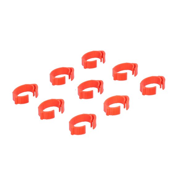 Bandas de identificación de pollo, 100 unidades/bolsa, bandas para patas de aves de corral, anillos con Clip para pollo, bandas para patas de pollo construidas para el futuro