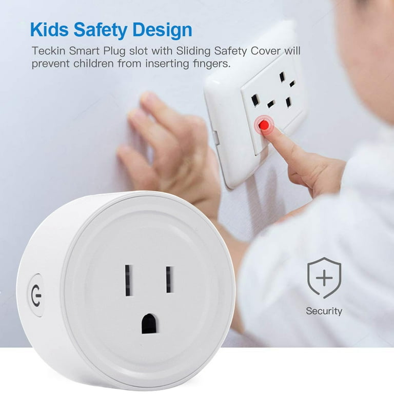 Rosnek Switch Smart Plug Wireless WiFi Outlet Works with Amazon Google Assistant No Hub Required 1 2 3 4 6 8 10Pack