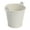 Creamy-white, variant on WINDLAND Mini Flower Pot with Handle Metal Barrel Planter Succulent Garden Yard Fence