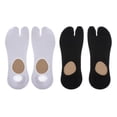 thumbnail image 1 of 2 Pes de Calcetines con 2 De Del Pie Flop Calcetines de Tabi pa Hombre Tobilleras Deportivas Transpirable Tamaño Libre Blanco Negr Macarena Calcetines flip flop de 2 dedos, 1 of 8