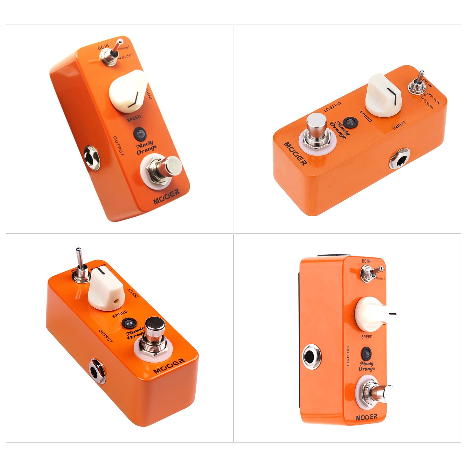 MOOER Mooer Ninety Orange Micro Mini Analog Phaser Electric Guitar Effect Pedal True Bypass
