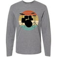 thumbnail image 3 of Inktastic Drum Set Retro Drummer Sunset Long Sleeve T-Shirt, 3 of 5