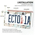 thumbnail image 5 of Coolnut Flowers Pattern 2 Holes Car License Plate Frames 2PCS, Car License Plate Holder with Screw Caps Cover Set Automotive Exterior Parts Decoration for US Vehicles, 5 of 7