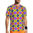 thumbnail image 3 of Disco Pop Art Gym T Shirt Summer Colorful Print Streetwear T-Shirts Harajuku Tee Shirt For, 3 of 5
