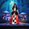 thumbnail image 3 of Underwraps Alice in Wonderland Queen Of Hearts Adult Costume Dress | SM Female, 3 of 5