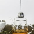 thumbnail image 5 of Stainless Steel Tea Strainer For Loose Tea Loose Leaf Tea Infuser, Chain Hook Design For Easy Hanging And Base To Avoid Messy Surfaces, Reusable Durable Stainless Steel Tea, 5 of 6