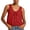 Red#Women's Lace Tank Tops, variant on aohooy Women Cotton Tank Tops Y2k Cropped Lace Button Down Sleeveless Shirt Boho Casual Summer Fashion Tops Dressy Blouse 2026 White,L