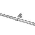 thumbnail image 4 of Lumi Home Furnishings 5/8" Single Curtain Rod Set with End Cap Finials, Brushed Nickel, 28"-48", 4 of 5