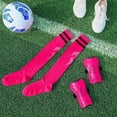 thumbnail image 6 of Soccer Shin Guards and Socks shin guard for Toddler Youth, Lightweight Soccer Shin Pads Protective Defender Gear for Sports Game-Rose Red,L, 6 of 9