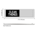 thumbnail image 3 of WIRESTER Plastic Clean and Dirty Dishwasher Magnet Sign Slide Magnet, Clean Thongs Dirty Mind, 3 of 6