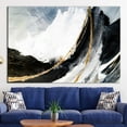thumbnail image 2 of Modern Wall Art, Trendy Canvas, Black And Gold Art Canvas, Black And Gold Painting, Marble Printed, Alcohol Ink Art Canvas, Canvas Wall Decor - 3P-Gold Framed, 2 of 9