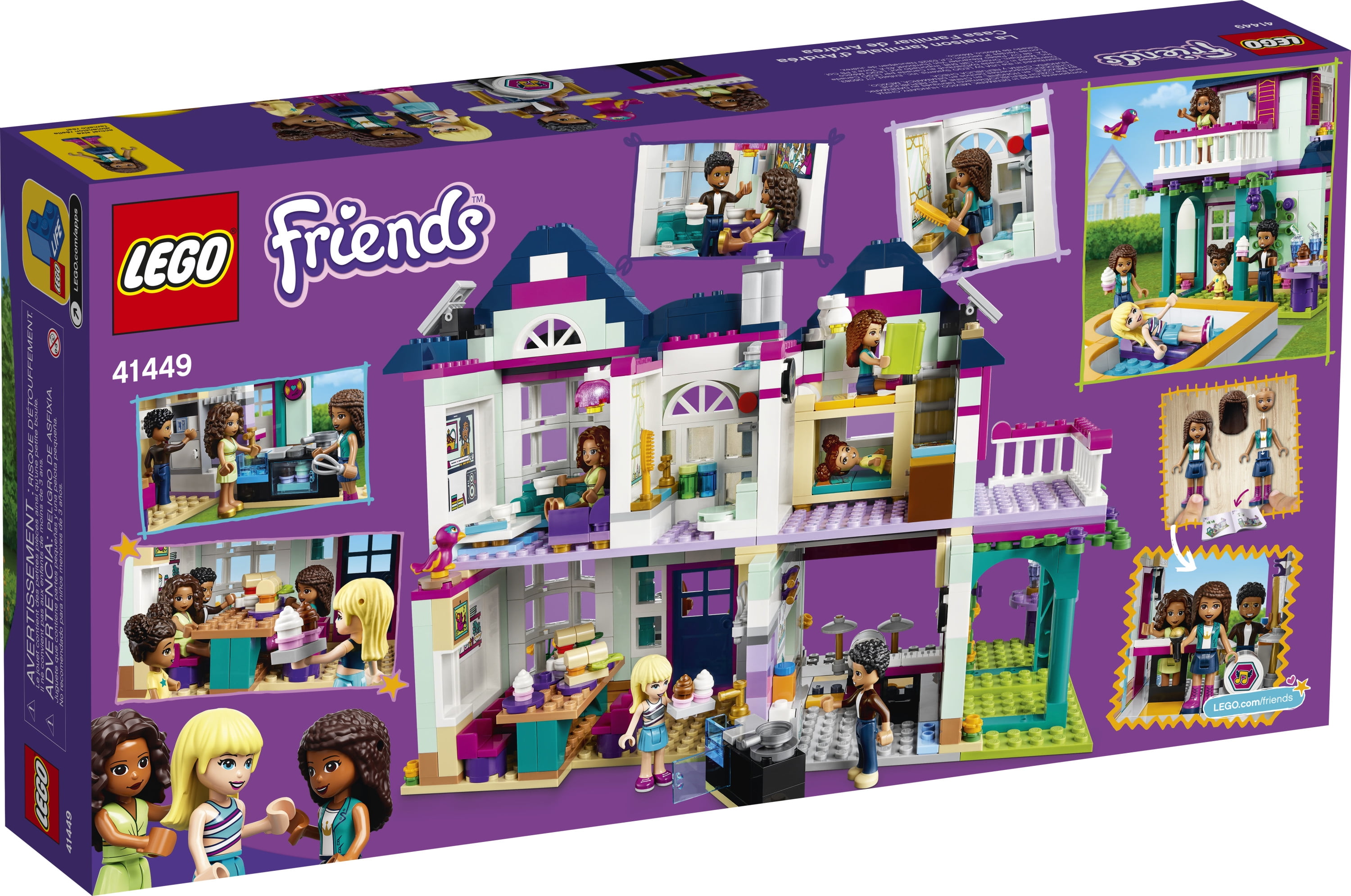 LEGO Friends Andrea's Family House BuildingToy; Great Gift Kids Pieces) - Walmart.com