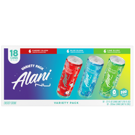 Alani Nu Energy Drink, Variety Pack, 12 fl oz, 18 ct