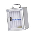 thumbnail image 2 of Yinanstore Phone Storage Cabinet Smartphone Keeper Dormitory Meeting Wall Mounted Transparent Door Storagebox Smartphone Storage Case , 12 Slots, 2 of 8