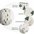 thumbnail image 6 of Polyester Fabric Green Beige Christmas Shower Curtain, Xmas Tree Snowflake Waterproof Bathtub Curtain Bathroom Decor Set with Hooks 72 x 72 Inches,, 6 of 6