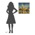 thumbnail image 3 of Global Gallery Luigi Florio,'Manhattan Aqua (detail)' Stretched Canvas Artwork, 3 of 3