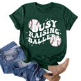 thumbnail image 2 of adviicd T-Shirt pour Femme T-Shirt pour Femmes à Manches Courtes Graphique T-Shirt pour Femmes Hauts Vert,G, 2 of 5