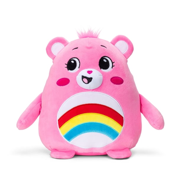 Peluche Care Bears Squishy Cheer Bear, 10 pulgadas, rosa