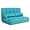 Blue, variant on Foldable floor sofa, adjustable lounge couch with pillows & suede cloth cover, modern lounge mattress video gaming lazy couch, floor seating sofa