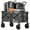 680LBS Large, variant on Heavy Duty Collapsible Cart With All Terrain Tires, Strong Load Bearing, Iron Frame, Track And Field Equipment Transporter, Multifunctional Utility Cart For Transportation Of Sports Outdoor - Black